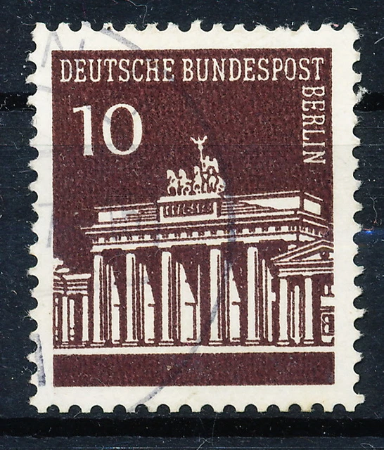 Berlin 1966, Fm Brandenburger Tor 10 Pfg., Rollenmarken m. Nr., gestempelt