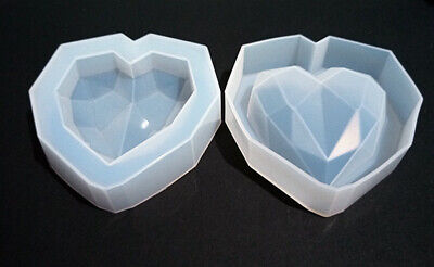 Sharplace 2 Pezzi Silicone Stampo Strumenti di Creazione Gioielli Figura di Diamante Fai Da Te 