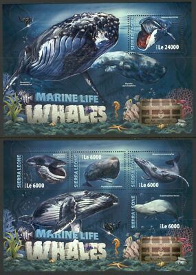 STC725 Sierra Leone 2016 MNH 2 feuilles CV élevé Animaux sauvages Léopard... 