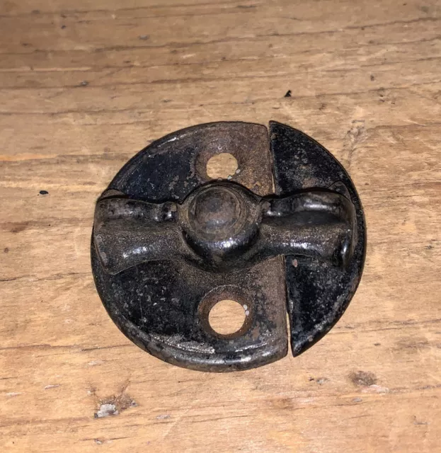 Antique Pie Safe Cabinet Button Turn Butterfly Turn Cast Iron 1880's