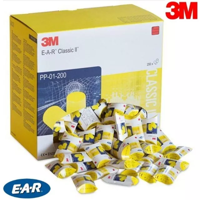 3M EAR Classic Foam Ear Plugs, PP-01-002, SNR 28dB