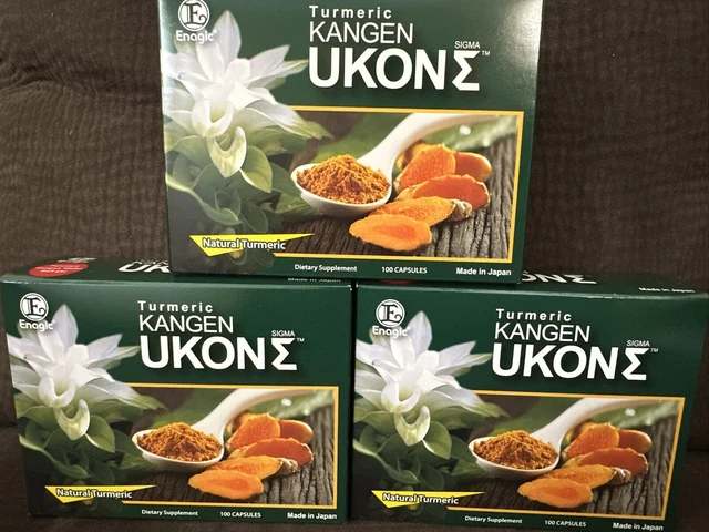 Enagic Turmeric Kangen Ukon Organic Multivitamins Vegeterian Capsules - 100