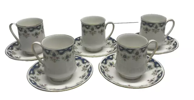 Set of 5 Paragon Bone China " Boniston" Cups with saucers ( C22), Tableware