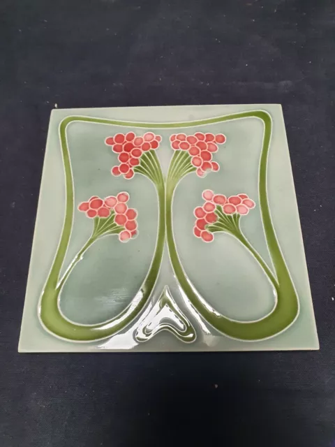 Jugendstil Fliese art nouveau tile  um 1900