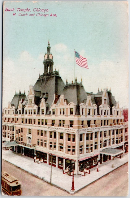 Bush Temple Chicago Illinois Church USA IL Vintage DB Postcard