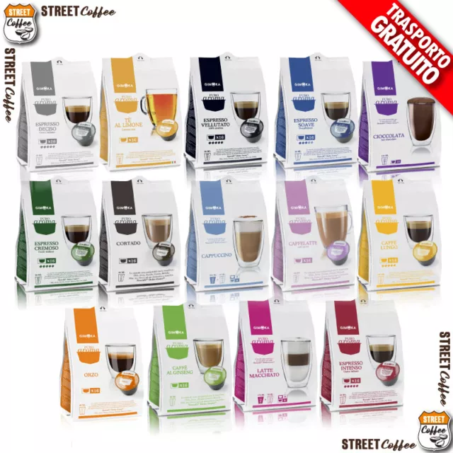 80 Cialde Capsule Caffe Gimoka Nescafè comp. Dolce Gusto a Scelta *