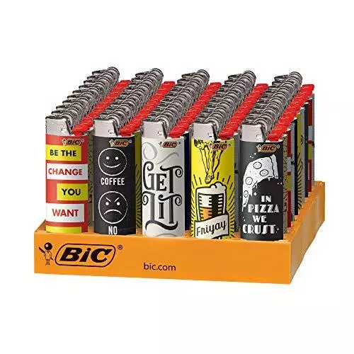 BIC Special Edition Cutting Edge Series Lighters, 50-Count Tray