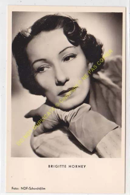 RPPC STAR Brigitte Horney Foto Ndf Schorchtfilm
