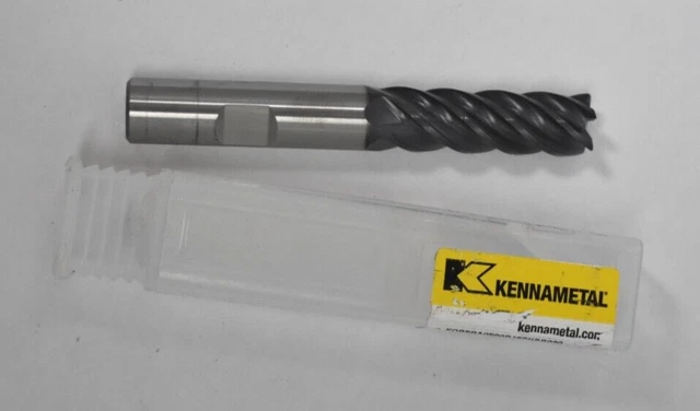 Kennametal 3/4" 4 Flute Carbide Roughing End Mill KC643M 1/2"x1/2" x1/2" x3-1/2"
