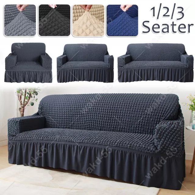 1/2/3 Seater High Elastic Stretch Lounge Sofa Covers Slipcover Couch Protector
