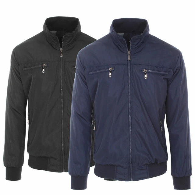 Giubbotto Uomo Impermeabile Leggero Giacca a Vento Slim Fit Giubbino Casual