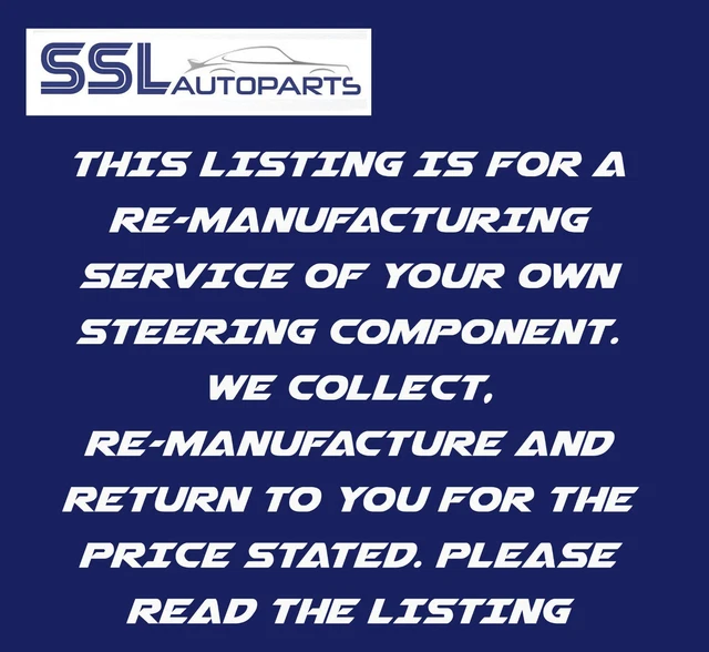 FORD MAVERICK POWER STEERING RACK ( reconditioning service ) £225.00