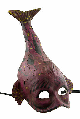 Mask from Venice Fish Carp Naiad Paper Mache - Luxury Handmade 2574 X24 3