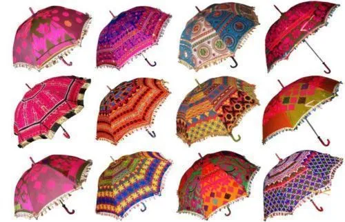 Indian-Parasol-Lot-Of-10-Pcs-Decor-Rajasthan-Umbrellas-Mirror-Work-Wholesale-Lot 3