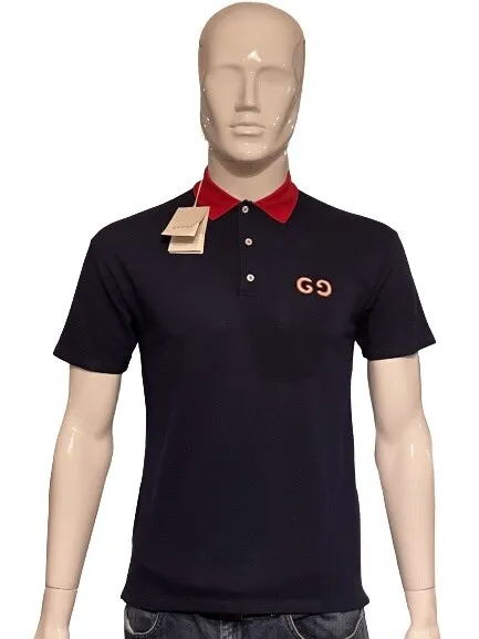 Genuine BNWT Gucci Navy Polo with GG embroidery Size Age 12/Small Adult RRP £195