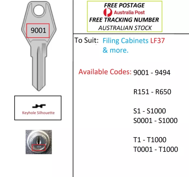 Replacement Lock Focus Elite Built Filing Cabinet Lock-Free Post