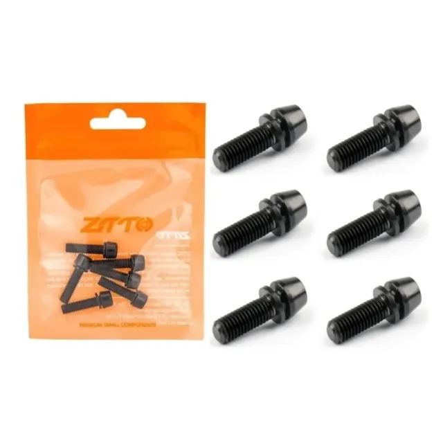 Bike Handlebar Stem Bolts Water Bottle M5 5Mm 18Mm Headset Black Mtb Road Screws