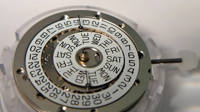 DIAL FOR MOVEMENT ETA VALJOUX 7750, TACHYMETER RING, CHROME, SUPER LUM. 33.5mm