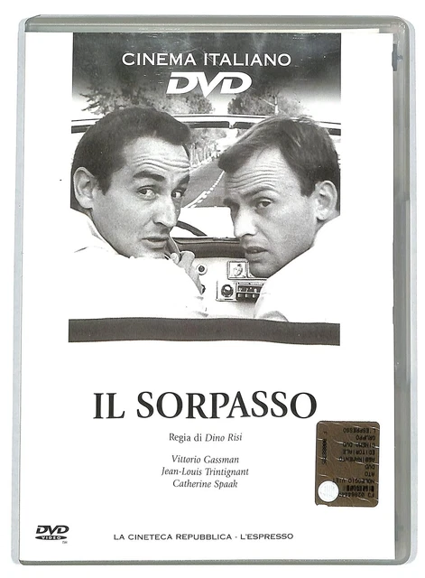 Affiche Film IL SORPASSO - Gassman, Spaak, Risi - Vintage Rare, état Correct