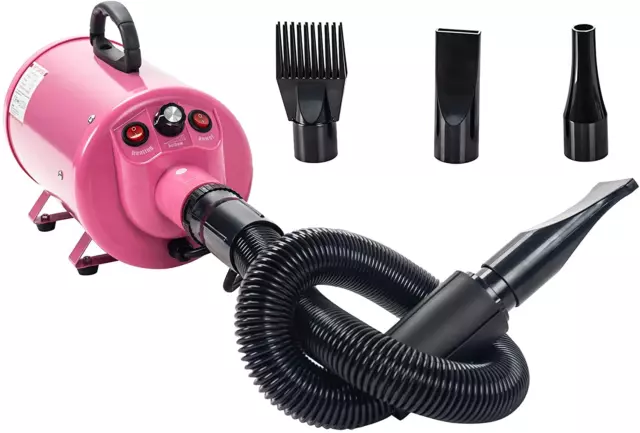 Secador de pelo profesional de 2800 W soplador de mascotas/secador de pelo para mascotas/rosa (enchufe eléctrico de la UE)