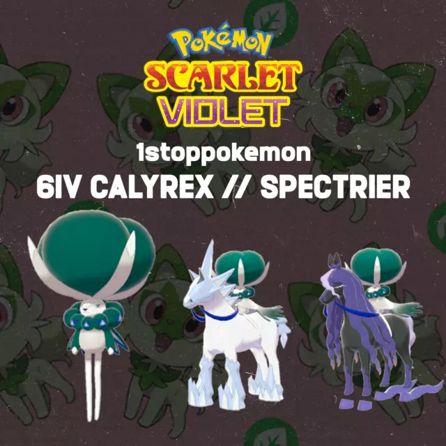 Pokemon Sword & Shield ⚔️ LEGENDARY SPECTRIER & GLASTRIER🔥6IV CROWN TUNDRA  DLC!