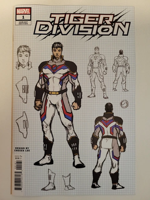 Tiger Division #1 Marvel 2022 Series 1:10 Design Variant 9.4 Near Mint