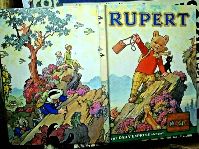 Original Rupert Annual 1964 Magic Paintings Neatly Done  Not P.c. No Facsimile