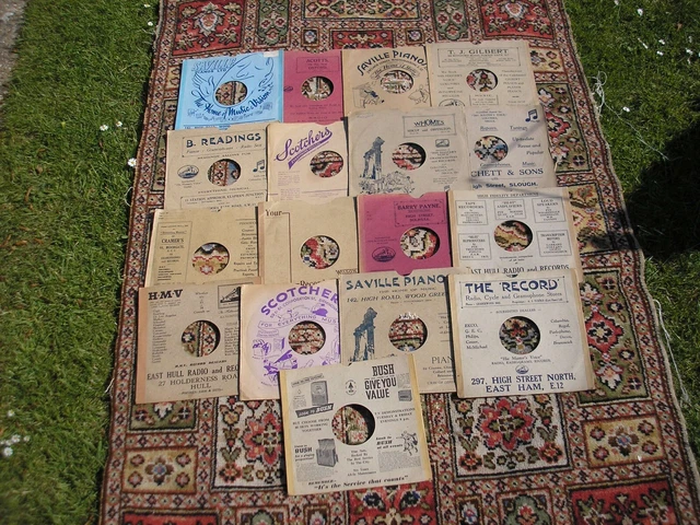 78  Rpm Record   Job Lot Of  18   Cardboard Advert Record  Sleeves .