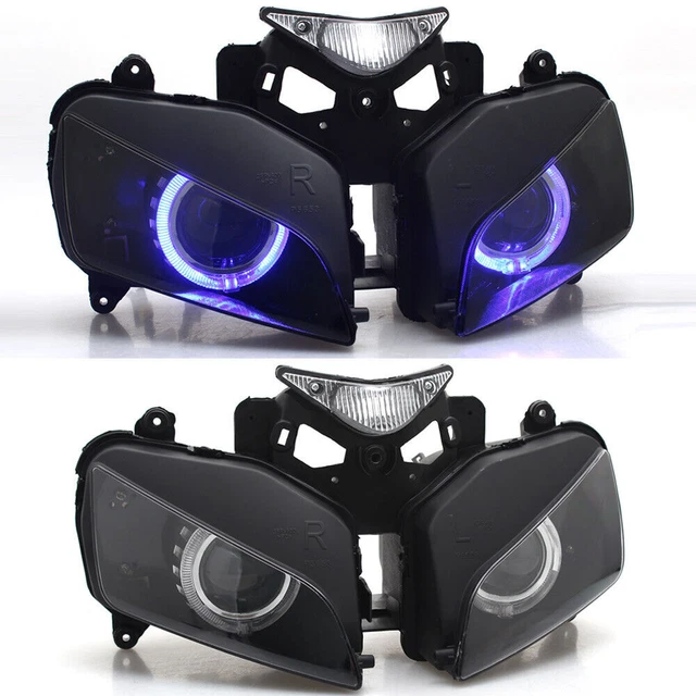 Blue Angel Eye Fully Assembly HID Headlight Projector For Honda CBR1000RR 04-07