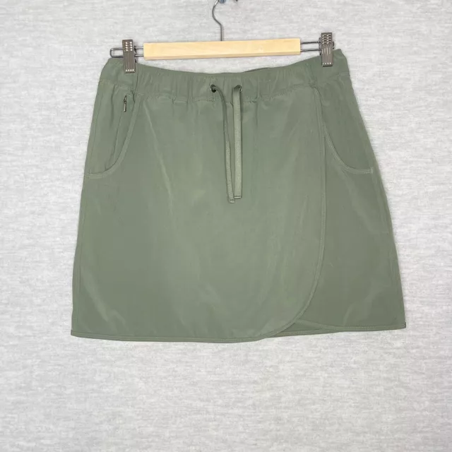 Patagonia Fleetwith Skort Size Medium Lined Skirt Olive 58635 Women's Wrap Short