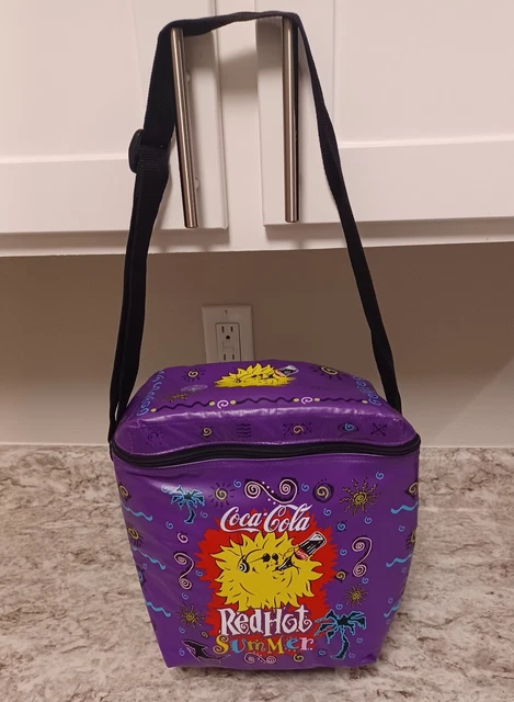 Vintage COCA-COLA 1990's Red Hot Summer Insulated Cooler w/Strap (Nice)