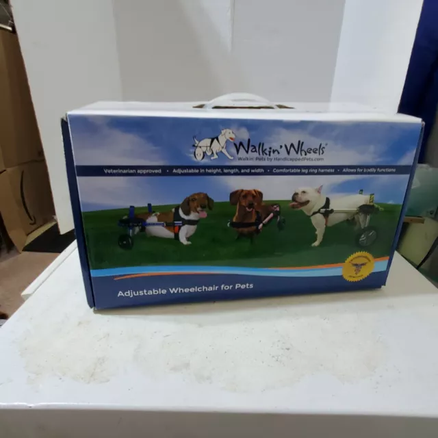 Dog Wheelchair New For Small Dogs 11-25lbs By Walkin' Wheels Box had been opened