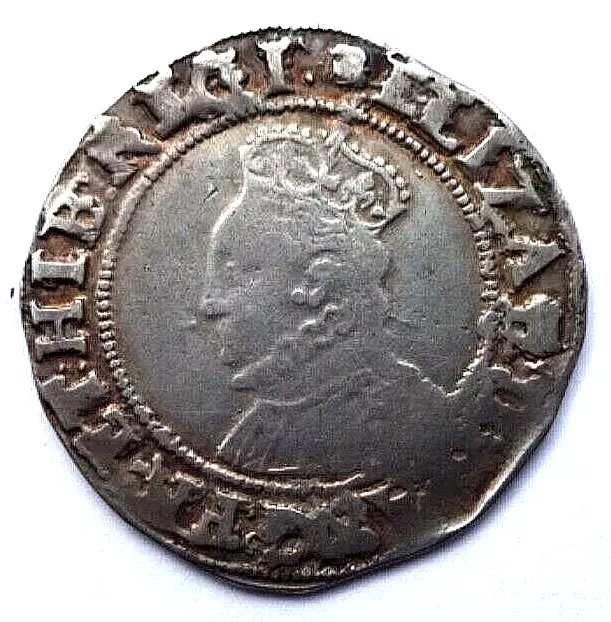 Elizabeth I 1592-5 Shilling mm Tun F