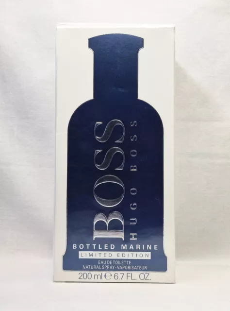 Hugo Boss Bottled Marine 200 ml 3.3Oz EDT Limited Edition New.Original Packaging