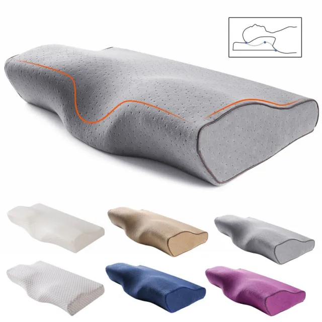 Cervical Neck Pillow Orthopedic Memory Foam Ergonomic Support Contour Sleeping