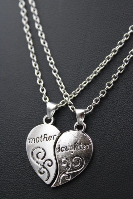 Collana Con Ciondolo Per Figlia | Regalo Con Dedica Personalizzata | Zirconi E Finitura Argento