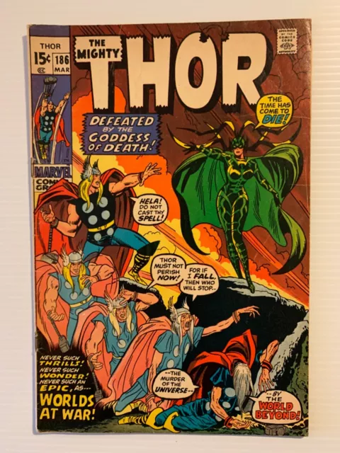 Mighty Thor #186 (Marvel Comics 1971) Bronze Age Stan Lee Hela