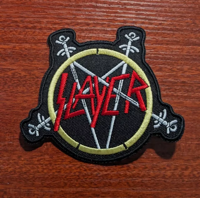 Slayer Golden Eagle Patch Heavy Metal Band Embroidered Iron on