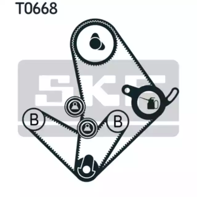 Zahnriemensatz SKF VKMA 95014 für Hyundai Kia H100 H-1 Starex Galloper II 2