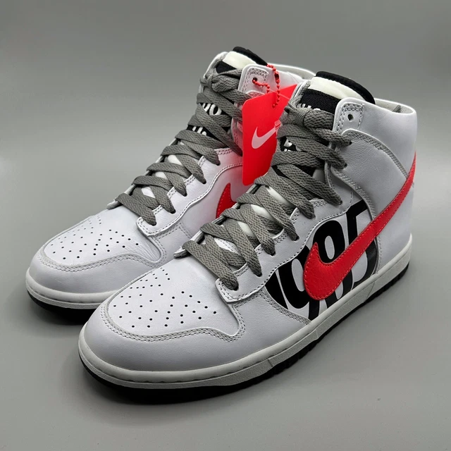 2016 NEW NIKE Dunk Lux High Undefeated UNDFTD White Infrared UK Size 7.5 US  8.5 £225.00 - PicClick UK