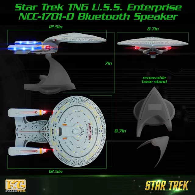 Star Trek U.S.S. Enterprise 1701-D – Enterprise Replica Bluetooth Speaker 2