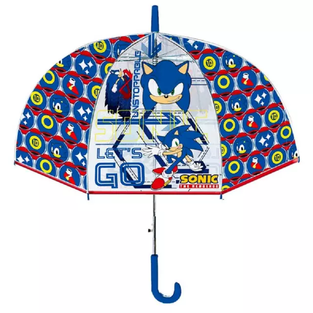 Ombrello Sonic Trasparente Cupola Manuale 8 Raggi Bambino - Sn4388Mc