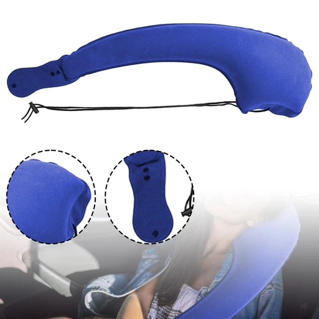 Cuscino Da Viaggio Gonfiabile: Il Tuo Collo Ti Ringrazierà! Perfetto Per Dormire In Aereo, Treno O Auto. Leggero, Portatile E Super Comodo. Regalo Azzurro Relax