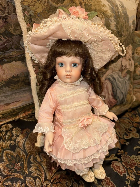 Bébé poupée en porcelaine PM Grete 3/0 Reproduction de poupée ancienne Porzellanfabrik