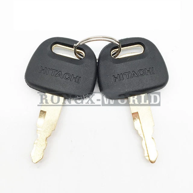 2PCS NEW Keys for Hitachi ZAX60/70/120/200/210/230-3-6