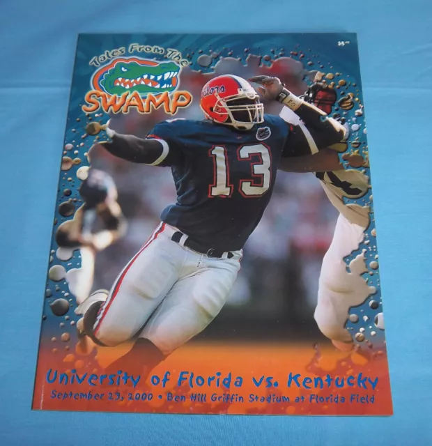 Florida Gators vs Kentucky Wildcats Football Game Program Magazine 2000