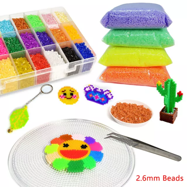5mm For Perler/Hama Beads Kit Kids Fun DIY Craft 24/36 Colours Set Gift  Toys