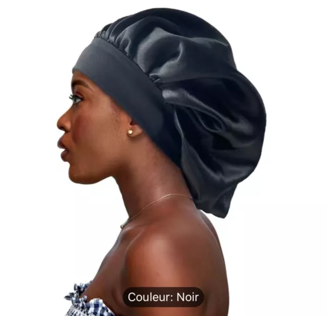 Bonnet De Nuit En Satin De Soie Bonnet Pour Cheveux Couvre-Tête Élastique À  R