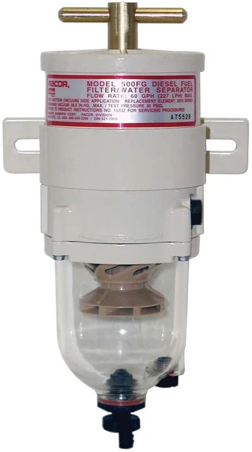 Racor Heavy Duty Turbine diesel filter met waterafscheider model 900FG