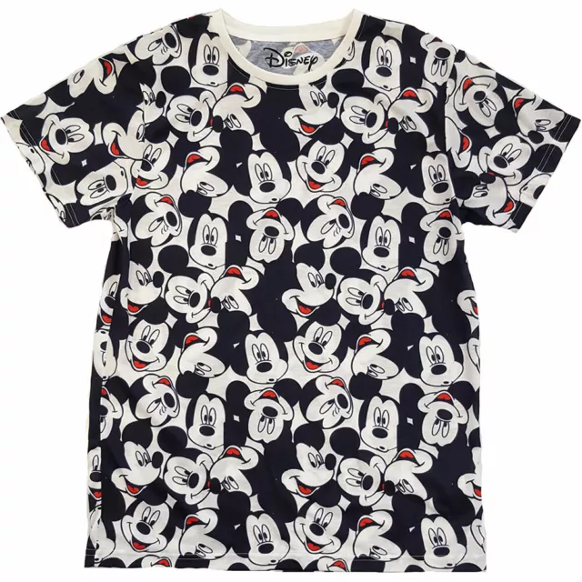 Disney Mickey Mouse AOP Heads Official Merchandise T-Shirt M/L/XL - NEU